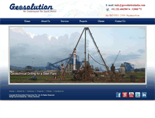 Tablet Screenshot of geosolutionindia.com